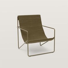 the sling chair is designed to look like it has been folded over and placed on top of