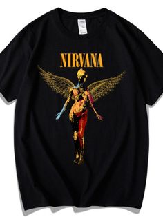 Vintage Nirvana Shirt Archives - graphictee.co Nirvana In Utero, Vintage Nirvana, Nirvana Shirt, Nirvana, Season Summer, Gray Color, Graphic T Shirt, Graphic Tshirt, Graphic Tees