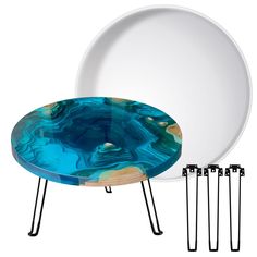 PRICES MAY VARY. 【What You Get】Includes an extra large round silicone molds (19" diameter, 1" depth), 3 foldable furniture legs (16.5" length), 12 screws. Incorporate resin art into your daily life and make your life better. 【Premium Material】Made of food-grade silicone, it is safe and reliable, durable, highly elastic, tear-resistant, washable and reusable. After being squeezed out of shape, just rest for a while to restore the original shape. 【Easy to Use】The resin casting silicone tray mold h Epoxy Resin Table Mold, Resin Table Mold, Table Resin, Liquid Resin, Silicone Tray, Resin Tray, Epoxy Resin Table, Silicone Resin, River Table