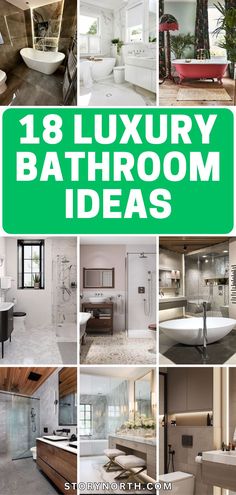 Save this pin for a dose of bathroom luxury! Elevate your home decor with these extravagant ideas. #LuxuryBathroom #HomeDecorInspo Architectural Digest Bathroom Master Bath, Hotel Style Bathroom Luxury, Elegant Powder Room Luxury, Dream Bathrooms Luxury Master Bath, Luxurious Bathroom Ideas, Dream Bathroom Luxury, Bathroom Ideas Modern Luxury, Designer Bathrooms Luxury, Luxury Master Bath