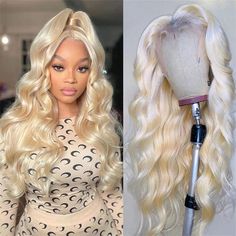 Raw Material: 100% Virgin Human Hair, 10A Grade, No Really Shedding, No Tangle, No Bad SmellHair Color: 613 Blonde HairWig Density: 150% DensityLength: 12 inch - 26 inchWig Cap Size/ Circumference:22.5inch inches(54-58 cm)Texture: Body Wave Hair, Natural Hairline, Soft, Comb Easily, Can Re-style and Color well.Lace Net: Full lace wig, HD transparent lace wig, Pre-plucked with Baby Hair, Natural HairlinePack: 1 Piece Body Wave 613 Lace Front Wig or Full Lace Human Hair WigDelivery Time:Full lace Money Blonde, Frontal Wig Body Wave, 613 Blonde, Honey Hair