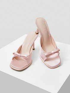 ELEGANT BOWKNOT OPEN TOE HIGH HEEL SANDALS FOR WOMEN, VACATION SHOES, SUMMER SALE, FOR CHRISTMAS FALL NEW YEAR HOLIDAY Pink Fashionable        Women Shoes, size features are:Bust: ,Length: ,Sleeve Length: Pantyhose With Open Toe Shoes, Pastel Heels, Pink Chunky Heels, Heel Sandals For Women, Y2k Heels, Pink Block Heels, Shop Heels, Women Vacation, Fancy Heels