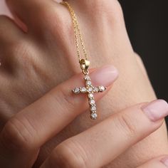 Welcome to MelyBeryNameJewelry, your premier destination for exquisite, handcrafted jewelry that embodies elegance, spirituality, and personal expression. We are thrilled to present our stunning 14K Gold Crucifix Necklace collection, featuring dainty gold cross necklaces adorned with diamonds. In this detailed article, we will explore the unique charm of our crucifix necklaces, the craftsmanship behind their creation, and why MelyBeryNameJewelry is your go-to shop for meaningful and high-quality Diamond Crucifix Necklace, Gold Crucifix Necklace, Crucifix Necklace, Christian Necklace, Religious Cross, Gold Cross Necklace, Necklace Diamond, Christmas Gift For Her, Jewelry Christmas