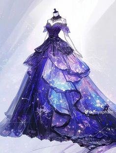 Dreamy Gowns, Dress Illustration, Dress Design Drawing, Clothing Design Sketches, Fashion Drawing Dresses, Dress Design Sketches, Princess Ball Gowns, Fashion Illustration Dresses, Dress Sketches