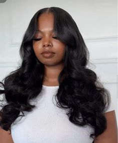 Wolf Cut Black Women, Hollywood Curls, Wig Hairstyles Ideas Black Women, Curly Weave, Sleek Ponytail Hairstyles, Frontal Wig Hairstyles, Birthday Hair, Cool Braid Hairstyles, Blowout Hair