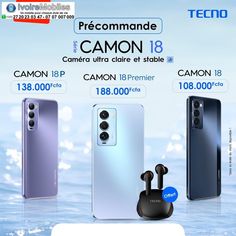 Bientôt disponible ! Avec IvoireMobiles.net, offrez-vous le Tecno Camon 18 au meilleur prix  et profitez de la livraison rapide le même jour.
Cliquez ici : https://www.ivoiremobiles.net/14/tecno
Meilleur prix-Qualité garantie-Livré aujourd'hui-Payez à la livraison
Tél: 07 07 007 009 - 27 20 333 113 Tecno Camon 20, Galaxy Phone, Electronic Products, Quick Saves