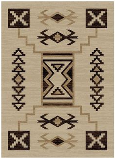 Rio Grande Tan Area Rug Southwestern Farmhouse, Cabin Rugs, Western Interior, Western Rugs, Tan Area Rug, Native American Rugs, Mens Bedroom, Southwest Design, Bachelor Pad