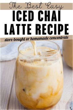 Master the art of the perfect iced chai latte with our comprehensive guide. Whether you prefer a strong chai flavor or a milder, sweeter taste, this recipe caters to all. Use a homemade or store-bought concentrate and customize with options like brown sugar, vanilla, or even a vegan twist with oat milk. Starbucks Iced Chai Tea Latte Recipe, Chai Tea Concentrate Recipe, Chai Tea Latte At Home, Starbucks Iced Chai, Iced Chai Latte Recipe, Chai Tea Latte Starbucks, Masala Chai Recipe