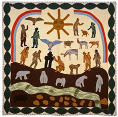 Summer Scenes, Inuit Art, Scandinavian Rug, American Folk Art, Indigenous Art, Native Art, Outsider Art, Aboriginal Art, Native American Art