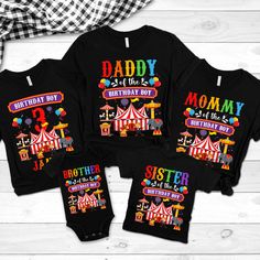 three baby onesuits with the words daddy and daughter on them in front of a wooden