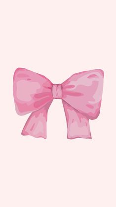 a pink bow on a white background