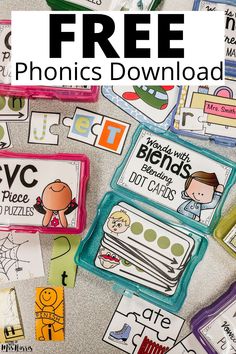 free phonicic printables for kids to use in the classroom