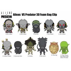 an image of aliens vs predator 3d form bag clippings for the alien wars