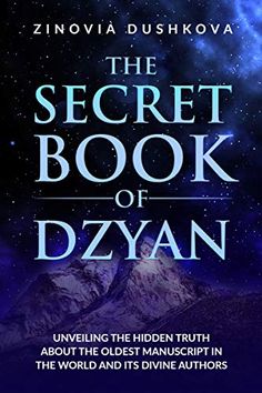 the secret book of dyann by zinovia dushova, with an image of mountains in the background