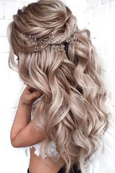 Elegant Wedding Hair, Hair Prom, Bridal Hair Vine, Prom Hairstyles, Wedding Hairstyles For Long Hair