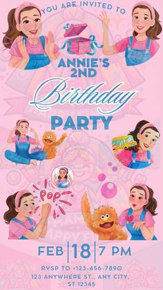 Ms. Rachel Birthday Party Invitation Download **watermarks are not on the download** Ms Rachel 2nd Birthday Party Theme, Miss Rachel Birthday Party, Ms Rachel Party, Ms Rachel Birthday Party, Ms Rachel, Bday Party Theme, Bday Ideas, Birthday Party Invitation, 2nd Birthday Parties