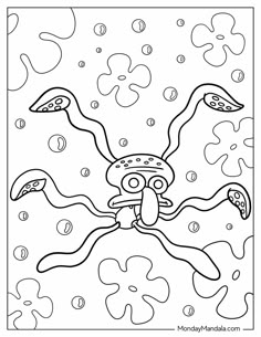 an octopus coloring page for kids