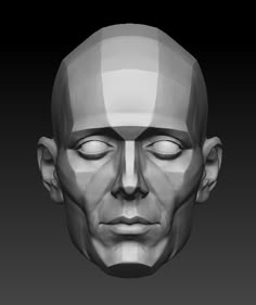 the head of a man with eyes closed and one eye half open, in greyscape