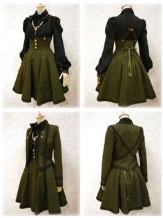 Green Battle Outfit, Midevel Clothing, Battle Skirt, Battle Outfits, Gaun Abad Pertengahan, Battle Dress, Fest Outfits