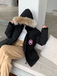 Canada Goose Parka Outfit, Parka Outfit, Jacket Aesthetic, Canada Goose Parka, Men Streetwear, Cute Lazy Outfits, Lazy Outfits