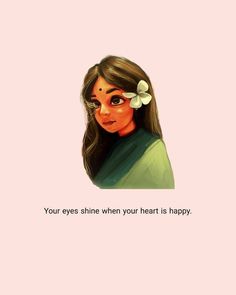 Your eyes shine when your heart is happy. One Line Captions For Instagram For Girls, Instagram Dp Cartoon, Cute Dp For Instagram, Krishna Captions, Girly Quotes For Instagram, Girly Quotes Aesthetic, Dp Caption, Love Captions, Girl Power Quotes