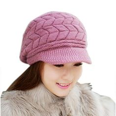 Womens Warm Windproof Crochet Skullies Knitted Woolly Hat Winter Cap Feature: The first choice for fashion women is a good choice for going out. Warm and comfortable, to accompany you through the long cold winter. The best gift for your baby and your love. Fashion warm hat. The knit flexibility is large and suitable for any size. Material: Acrylic Cap circumference:54-58CM Brim:5.5CM Style: hair ball, neck protector Very flexible and suitable for all ages. Suitable for occasions: everyday, casua Beanies Knitted, Crochet Slouchy Beanie, Snow Cap, Cap Baby, Wooly Hats, Crochet Beret, Knitted Beret, Pink Snow, Baby Turban