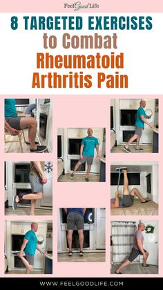 Facing the challenges of Rheumatoid Arthritis? Discover 8 targeted exercises to mitigate pain. From gentle finger stretches to soothing wrist rolls, these routines aim to improve mobility and decrease inflammation. Whether you're newly diagnosed or seeking additional relief, let these exercises empower your journey. Eager for hands-on healing? Click to delve into these RA-specific routines today! #RArelief #JointFlexibility #ArthritisAid #PainManagement Swollen Knee, Pain Relief Remedies, Decrease Inflammation, Nerve Pain Relief, Knee Exercises, Natural Pain Relief, Mobility Exercises