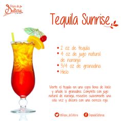 Tequila Sunrise Recipe, Fun Halloween Drinks, Pretty Alcoholic Drinks, Strawberry Dessert Recipes, Refreshing Drinks Recipes, Boozy Drinks