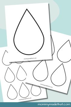 printable water drop templates for kids to make