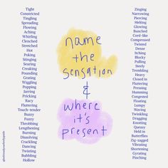 Body Sensations And Emotions, Where Do You Feel Emotions, Sitting With Feelings, Art For Healing, Somatic Flashbacks, How To Sit With Your Feelings, Somatic Psychology, Sit With Your Feelings, Body Sensations