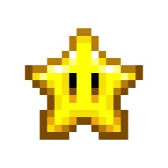 an image of a pixel style star