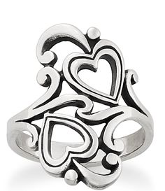 From James Avery&#x2C; this ring features:Originally released in 1978&#x2C; this sterling silver ring is a timeless expression of love featuring iconic James Avery scrolls and hearts. Sterling silverAvailable in whole and half sizes 4-10approx. 1" wideCrafted in America using the world's finest materials. Xoxo Jewelry, James Avery Rings, James Avery Charms, Expression Of Love, James Avery Jewelry, Sterling Silver Jewelry Rings, Jewelry Accessories Ideas, James Avery, Girly Jewelry