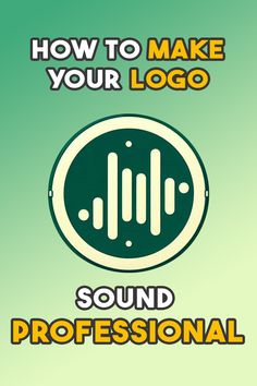 the logo for sound professional is shown on a green background with an orange and white circle