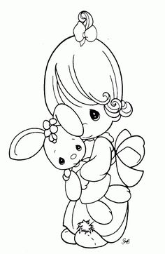 Free Printable Precious Moments Coloring Pages For Kids A Coloring Page, Alphabet Coloring Pages, Coloring Pages For Girls, Cool Coloring Pages, Cute Coloring Pages, Christmas Coloring Pages