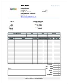 an invoice form is shown with the name and number on it, as well as