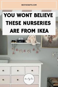 a baby's nursery with the words you won't believe these nurses are from ike