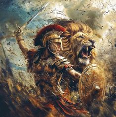 Maranatha777 (@Maranatha7774) on X Sparta Warrior, Fire Warrior, Warrior Concept Art, Lions Photos, Warriors Wallpaper, Lion Wallpaper