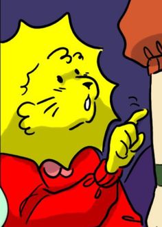 an image of a cartoon character pointing at something