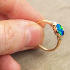 Australian Black Opal Engagement Ring, Unique Promise Rings for Her, Genuine Diamonds & 7x5mm Opal Doublet in 14K or 18K Solid Gold Ring - Etsy Unique Promise Rings For Her, Black Opal Engagement Ring, Opal Promise Ring, Unique Promise Rings, Pentagram Pendant, Blue Opal Ring, Australian Black Opal, Black Opal Ring, Opal Engagement Ring