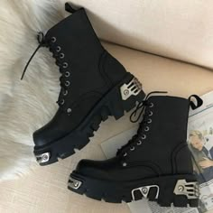 She never had a normal family life she never ever even expected to ha… #fanfiction #Fanfiction #amreading #books #wattpad Pakaian Hipster, Grunge Shoes, Motorcycle Boot, Chunky Ankle Boots, Biker Shorts Outfit, Women's Motorcycle Boots, Smink Inspiration, Women Ankle Boots, Black Combat Boots