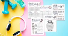 Fitness Binder, Body Measurement Tracker, Goal Charts, Body Measurement Chart, Free Weight, Tracker Printable, Workout Regimen, Wellness Routine, Letter Paper