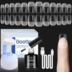 PRICES MAY VARY. 【What You Get: 】: Beetles new Nail Tips & Gel Nail Kit includes 504pcs Half Matte Short Square Nail Tips，portable uv led Nail Lamp with 120cm USB Cable , 7.5ml Nail Gel, ! You can easily extend your nails and enjoy the fun of Diy Manicure! The Newest, The Fastest, Most Professional, Nail enhancement in 2024 New Nails. 【5 In 1 Nail Glue Gel 】:Beetles new Nail Glue Gel includes 1Pcs 7.5ml 5 IN 1 Nail Glue,You can easily extend your nails and enjoy the fun of DIY! This Multi-functi Polygel Nail Kit With Led Lamp, Poly Gel Nails Kit, Gel Nail Kit Amazon, Gel Polish Kit Amazon, Polygel Kit With Lamp, Stick On Gel Nail Polish, Nail Gel Lamp, Nails Gel Kit, Beetle Nails Kit