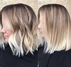 Blonde Ombre Balayage Straight Hair, Bronde Balayage Fine Hair, Bronde Balayage Bob Straight, Long Balayage Bob, Shoulder Length Hair With Texture, Root Melt Blonde Straight Hair, Bronde Bob Straight, Long Bob Balayage Brunette Dark Brown Hair Color Ideas, Cool Bayalage Blonde