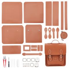 PRICES MAY VARY. DIY Leather Bag Making Kit: DIY backpacks are pre-cut PU leather, 1.5mm thick, pre-made and fully packaged. After receiving the package, it can be directly used for handmade, simple and convenient. Anyone can easily make their own bag. NOTE: WELCOME TO EMAIL US IF YOU NEED INSTRUCTIONS. Premium Materials: The DIY sewing tote bag kit is made of PU leather and iron and alloy, comfortable to touch, easy to clean, metal material, strong and durable. Suitable for long-term use. IMPOR Diy Backpacks, Leather Bag Making, Diy Handmade Bags, Clean Metal, Handmade Backpack, Purse Making, Handmade Backpacks, Diy Tote, Diy Backpack