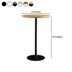 an image of a table with measurements for the top and bottom section, including two circular bases