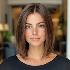 15 Shoulder Length Hairstyles for Effortless Elegance Quick Hairstyles For Shoulder Length Hair, Hairstyles Above The Shoulders, Simple Shoulder Length Haircut, Trending Shoulder Length Hairstyles, Shoulder Length Womens Haircuts, Women Shoulder Length Hair, Shoulder Length Haircuts For Fine Hair Round Faces, Long Bob Past Shoulders, Brown Hair Shoulder Length Straight