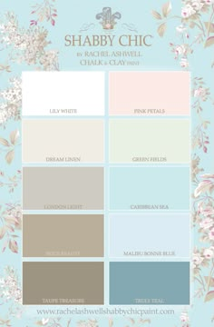 the color scheme for shabby chic