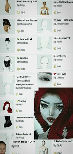 Imvu Avi Ideas Cute, Imvu Face Tutorial, Imvu Girls Avatar Ideas