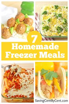 7 homemade freeze meals that are ready to be eaten