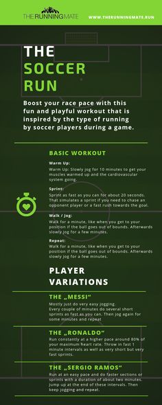 an info sheet for the soccer team